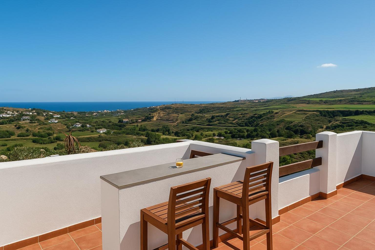 Penthouse Sea View - Valle Romano Golf 埃斯特波纳 外观 照片